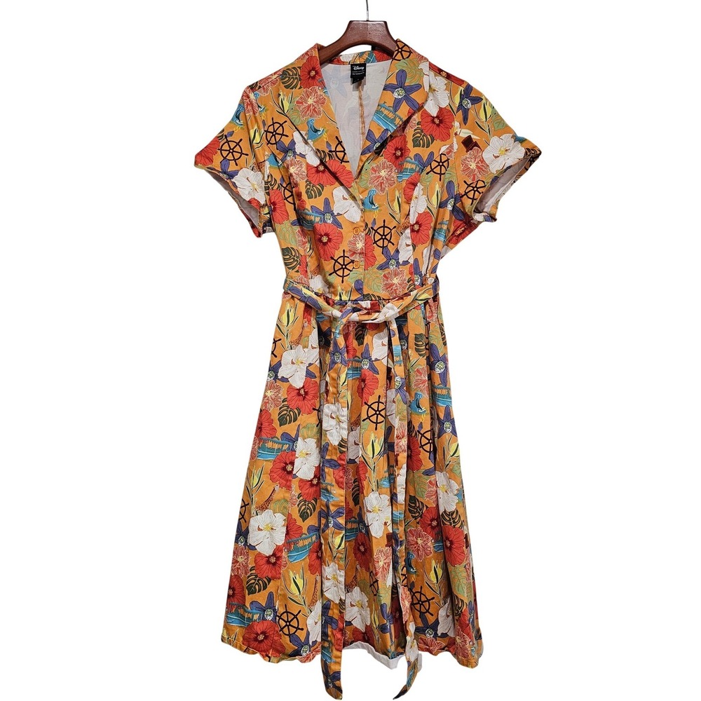 Her Universe Disney Jungle Cruise Retro Print Dress Exclusive Size‎ L 14/16 - Picture 3 of 12